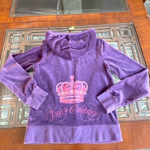 Juicy couture velour zip up sweatshirt
